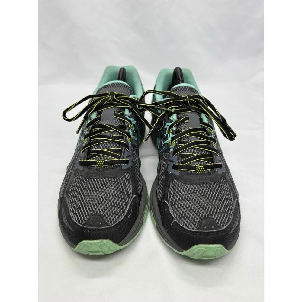 ASICS Gel-Venture 6 Trail Hiking Running Shoes Woman 10 Black Gray Teal Blue - Picture 4 of 8